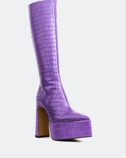 Women L'INTERVALLE Yaroslav Purple Croco