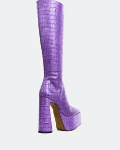Women L'INTERVALLE Yaroslav Purple Croco