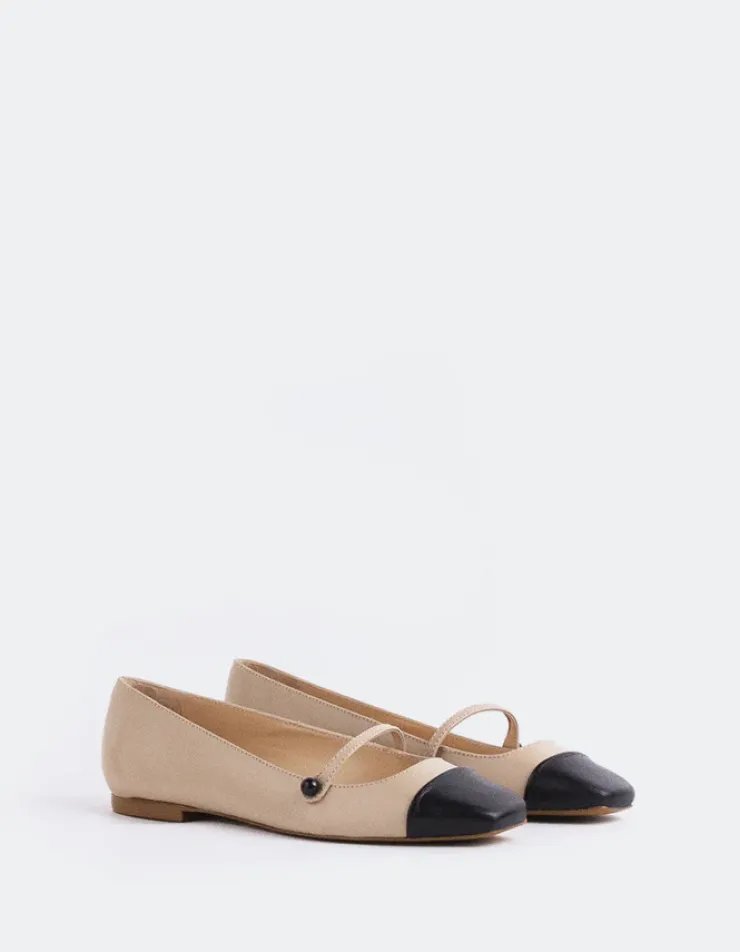 Women L'INTERVALLE Yarrow Black.Nude Leather
