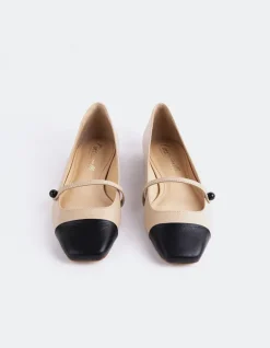 Women L'INTERVALLE Yarrow Black.Nude Leather
