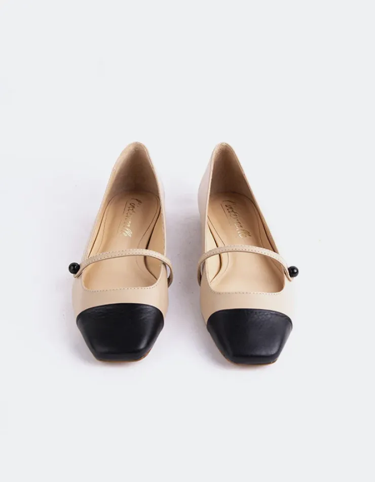 Women L'INTERVALLE Yarrow Black.Nude Leather