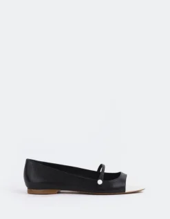 Women L'INTERVALLE Yarrow Off Wht.Black Leather