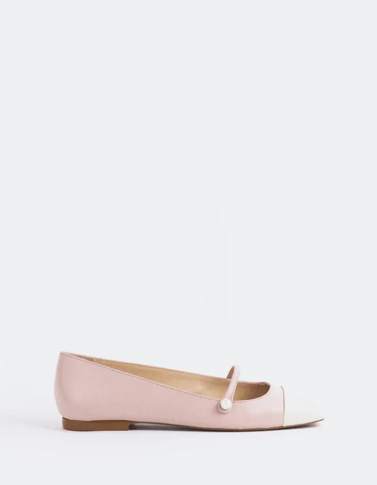 Women L'INTERVALLE Yarrow Off Wht.Pink Leather