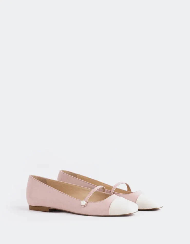 Women L'INTERVALLE Yarrow Off Wht.Pink Leather
