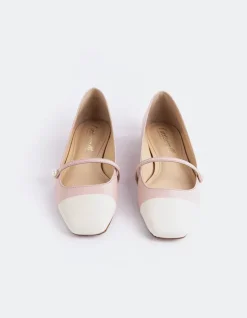 Women L'INTERVALLE Yarrow Off Wht.Pink Leather