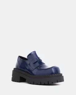 Women L'INTERVALLE Zolian Navy Leather